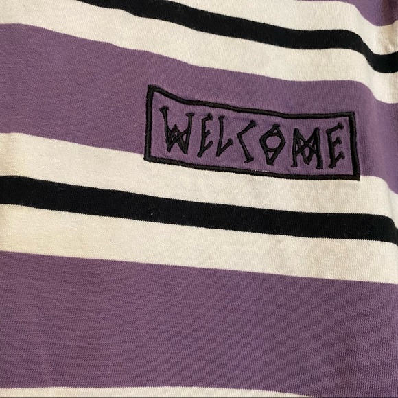 Purple white stripe tee - Picture 2 of 3